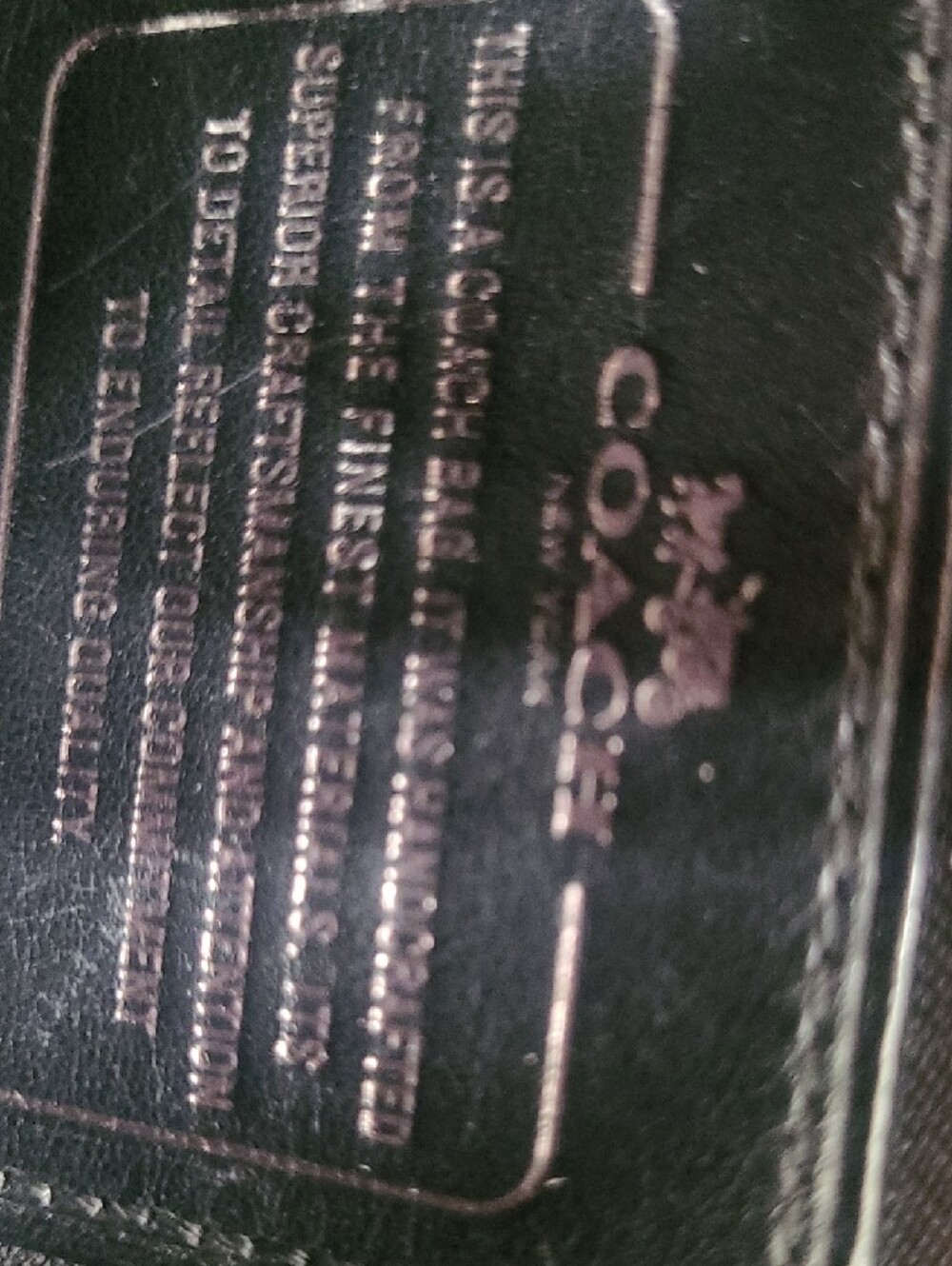 Coach Purse, Vintage. "Canyon Quilt Primrose" In embossed leather - Picture 6 of 16